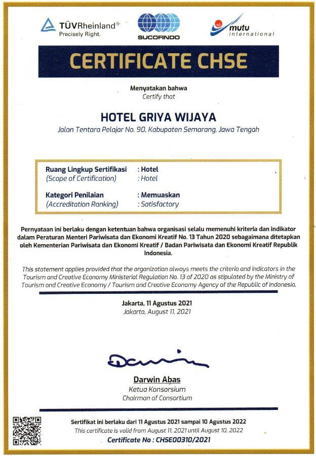 Hotel Griya Wijaya Ambarawa Luaran gambar