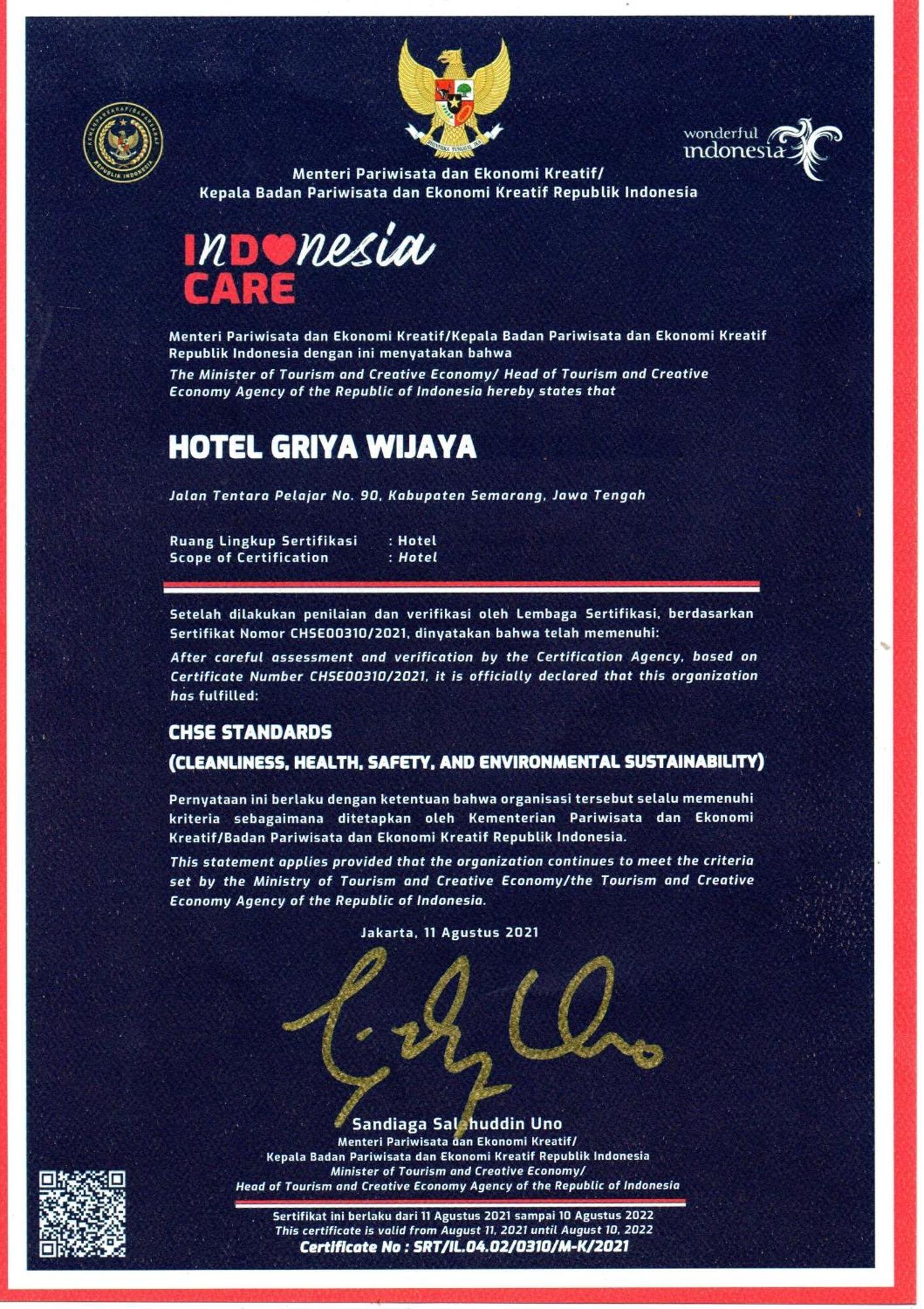 Hotel Griya Wijaya Ambarawa Luaran gambar